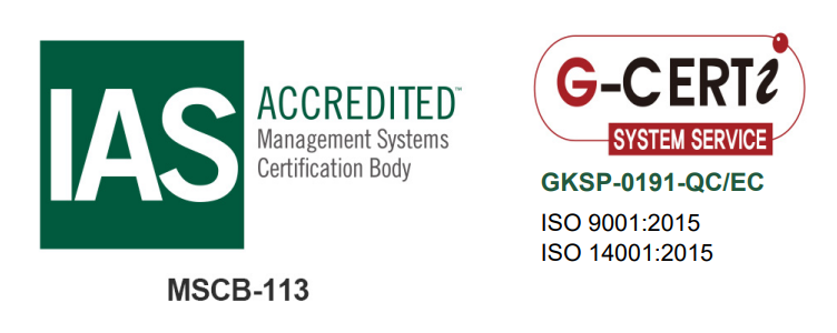 ISO 9001:2015 & ISO 14001:2015 - IAS Accredited | G-CERTi