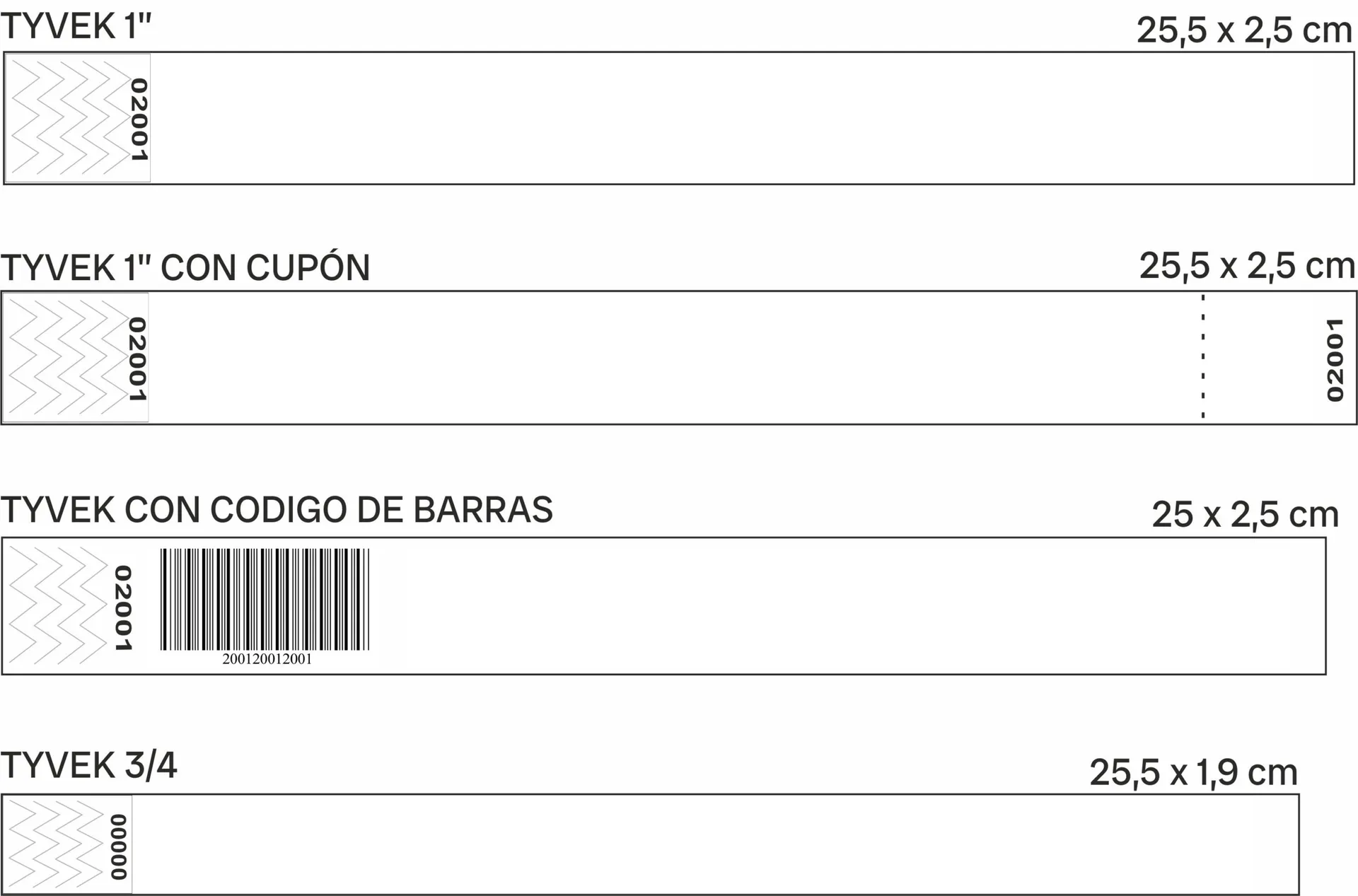 Pulsera Tyvek 3