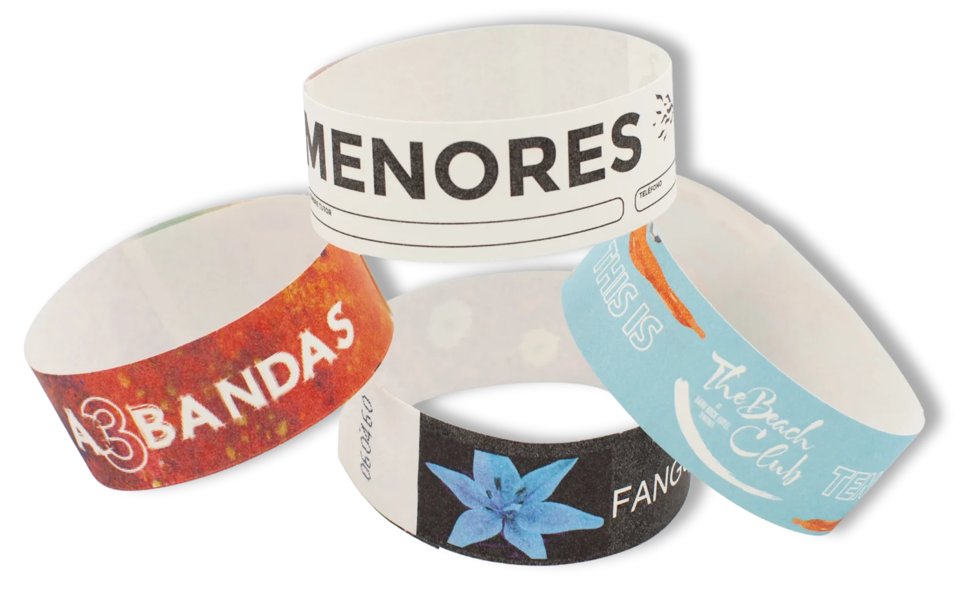 Pulseras identificativas Tyvek